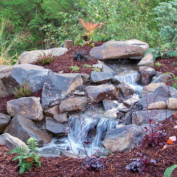 Drilled Fountains Boulder Rocks Pondless waterfeatures