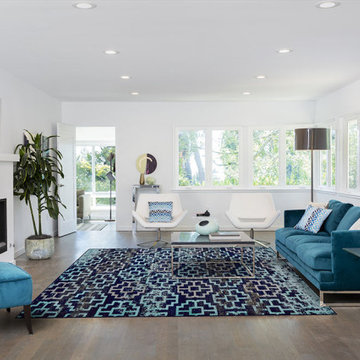 Aileen Area Rug in Aqua & Navy