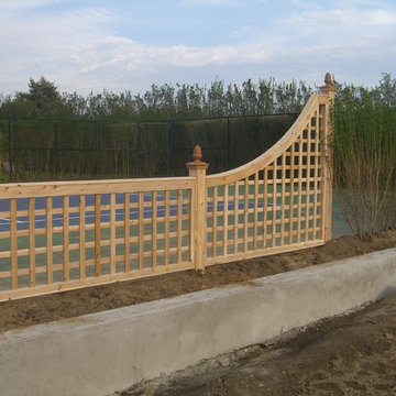 Tennis Court Fence Accents installed in Southampton, NY