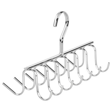 iDesign Axis Tie and Belt Rack, Chrome