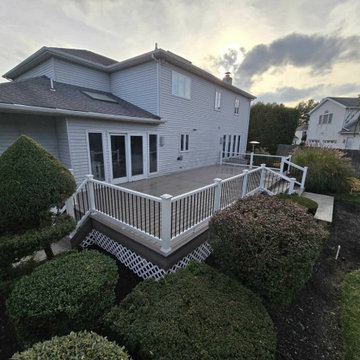 Trex Enhance Rocky Harbor Flooring With Trex Select Railing Demo & Rebuild