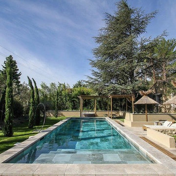 Poolside Paver's & Garden Elements