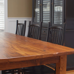 Antique Wormy Chestnut Farmhouse Dining Table - Dining Tables
