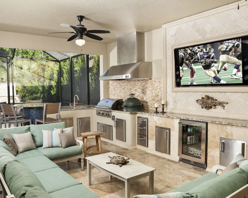 Große Mediterrane Outdoor-Gestaltung Ideen, Design & Bilder | Houzz