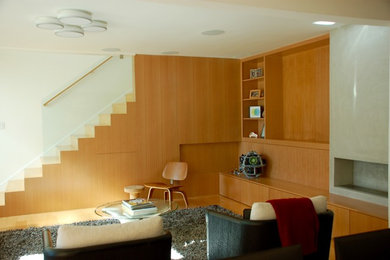 Inspiration for a modern family room remodel in Los Angeles