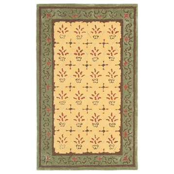 Safavieh Easy Care Collection EZC479 Rug, Beige/Red, 4'x6'