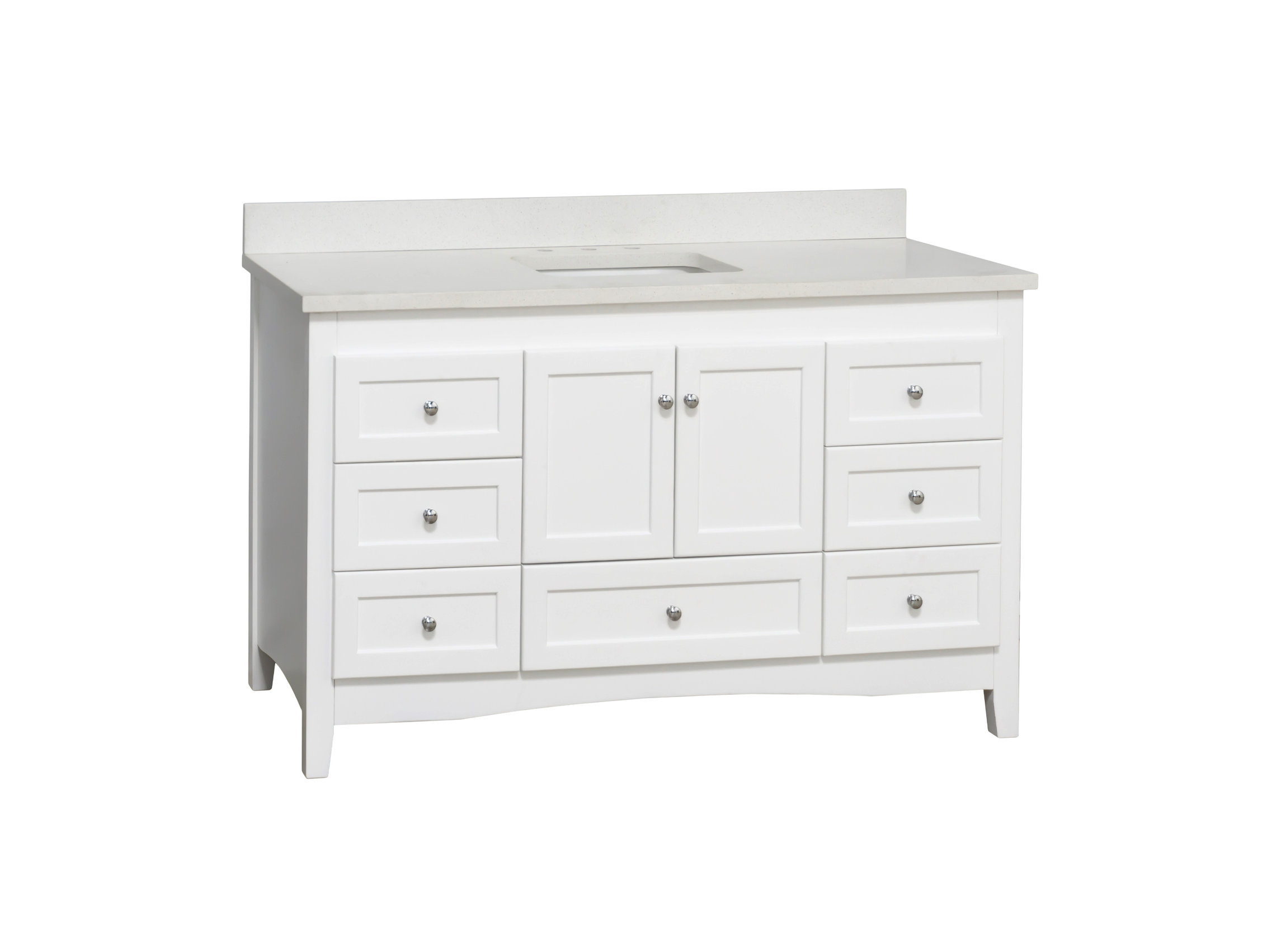 Abbey 60" Bath Vanity - Transitional - Bathroom Vanities And Sink Consoles - by Kitchen Bath ...