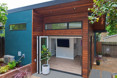 Back yard Garage Converted to ADU with remodel & addition