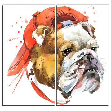 "Bulldog" Animal Canvas Artwork