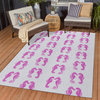 Indoor/Outdoor Seabreeze SZ15 Flamingo Machine Washable 3' x 5' Rug