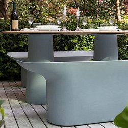 Luba Garden Bench by Serralunga - Outdoor Benches
