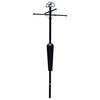 Squirrel Stopper Deluxe Bird Feeder Pole Set With Baffle, Squirrel Proof, Black