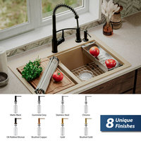 Karran SD35 Kitchen Soap/Lotion Dispenser, Matte Black