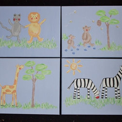 Jungle Animals - Small - Kids Wall Decor