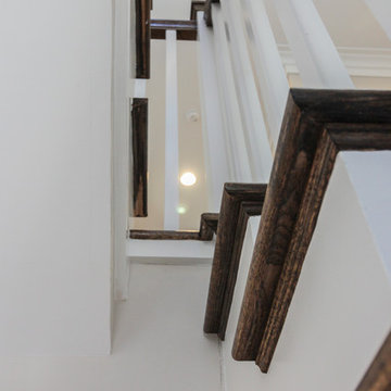 Project #57 | Staircase with Cozy Reading Nook Below