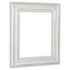 Distressed White Picture Frame, Solid Wood, 16"x24"