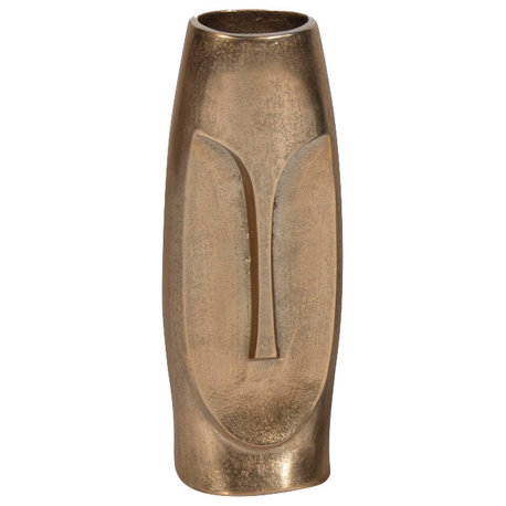 Nohea Metal Vase, Large Gold