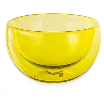 Translucent High 13" Bowl, Lemon