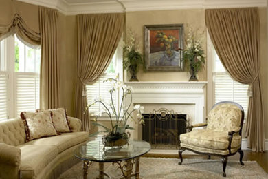 Living room - traditional living room idea in Boston
