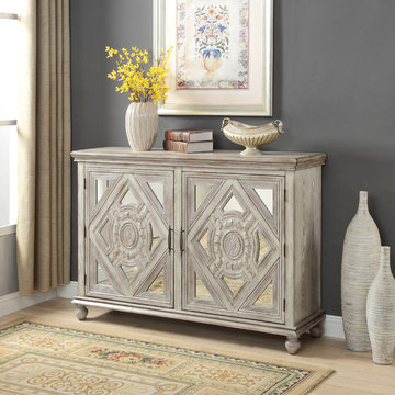 2-Door Credenza, Francesca Ivory Rub