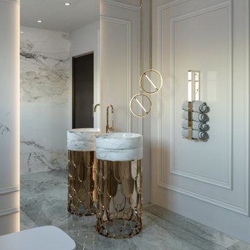 Luxury Penthouse Interior Design – Contemporary Arabic Elegance, Dubai