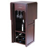 Winsome Wood Newport Expandable Wine Bar Counter With Glass Hanger X-05349