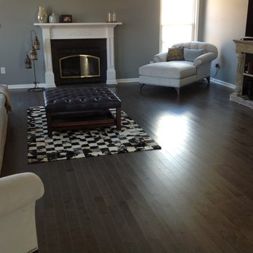 Wood floor installation