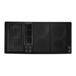 Jenn-Air 45" Electric Downdraft Cooktop, Black On Black | JED8345ADB - Cooktops