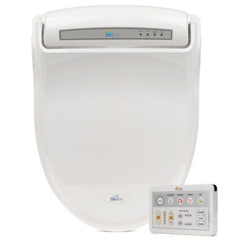 Bio Bidet BB-1000 Supreme Bidet Toilet Seat Round White With Remote