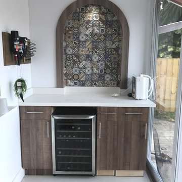 bathrooms and kitchens