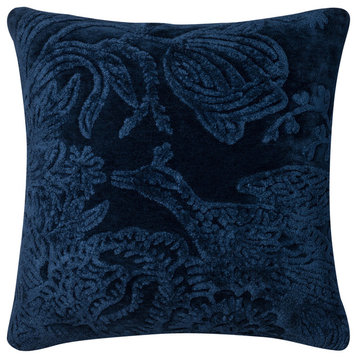 GPI04 Pillow, Indigo, 2'-2"x2'-2" Cover With Down