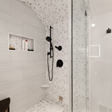 Modern Steam Shower Bathroom Remodel in Reston, VA