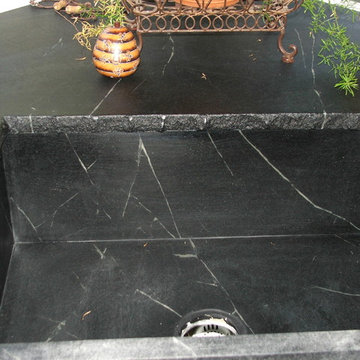 Custom Broken Edge Soapstone Countertops