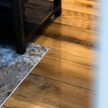 Original Face Skip Planed Reclaimed Oak Solid Plank Flooring