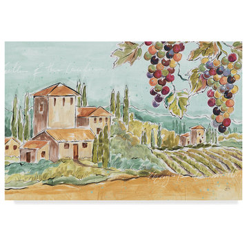 Daphne Brissonnet 'Tuscan Breeze I No Poppies' Canvas Art, 32"x22"