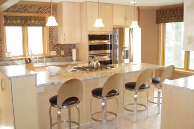 Photo of a mid-sized modern kitchen in Other.