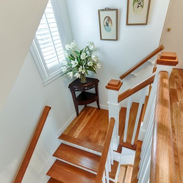 Natural cherry and eggshell classic staircase 2