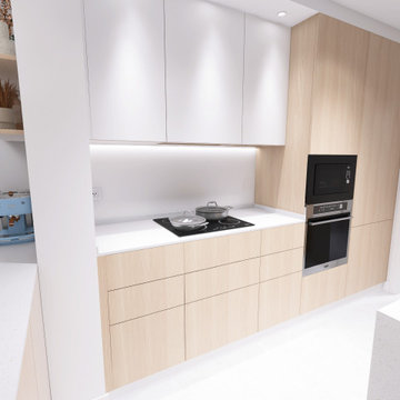 DISEÑO 3D - REDISTRIBUCIÓN APARTAMENTO JUNTO AL MAR