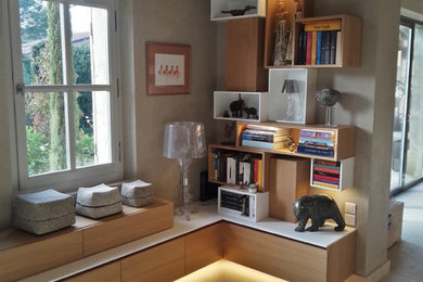 Réalisation d'un salon.