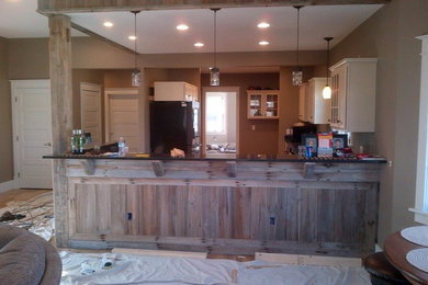 Inspiration for a rustic kitchen remodel in Cincinnati