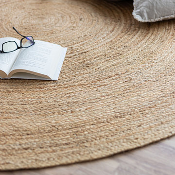 Delilah 9ft Round Rug – Parchment