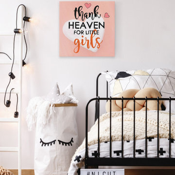 "Thank Heaven for Little Girls" Painting Print on Wrapped Canvas