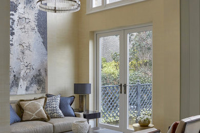 Design ideas for a traditional living room in London.
