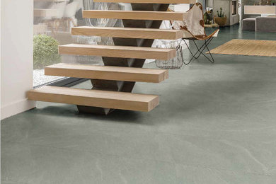 Inspiration for a modern staircase remodel in Other