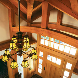 Timber Frame Home Custom Entry Door - Front Doors