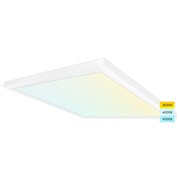 Luxrite 2x2 FT Surface Mount LED Flat Panel 3 Color Selectable