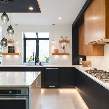 Modern Blac Noir: Full House Renovation with Sleek Accents