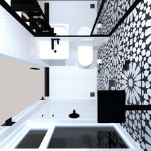 tiny wet bathroom