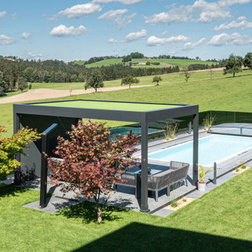 Fabric Pergola Pool house