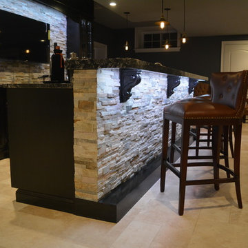 Chester Springs Finished Basement and Amazing Bar